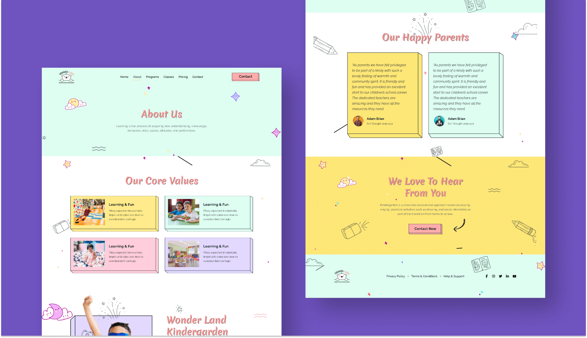 Wonderland About Page For Gutenberg Banner