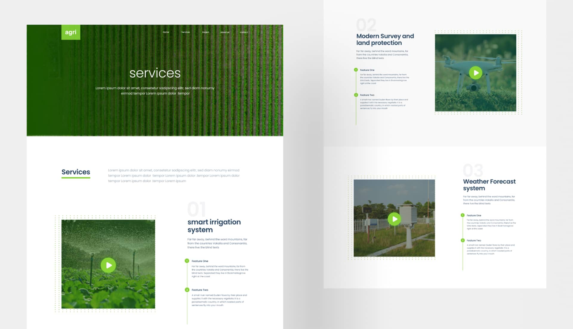 AgriTech Services Page By Templately