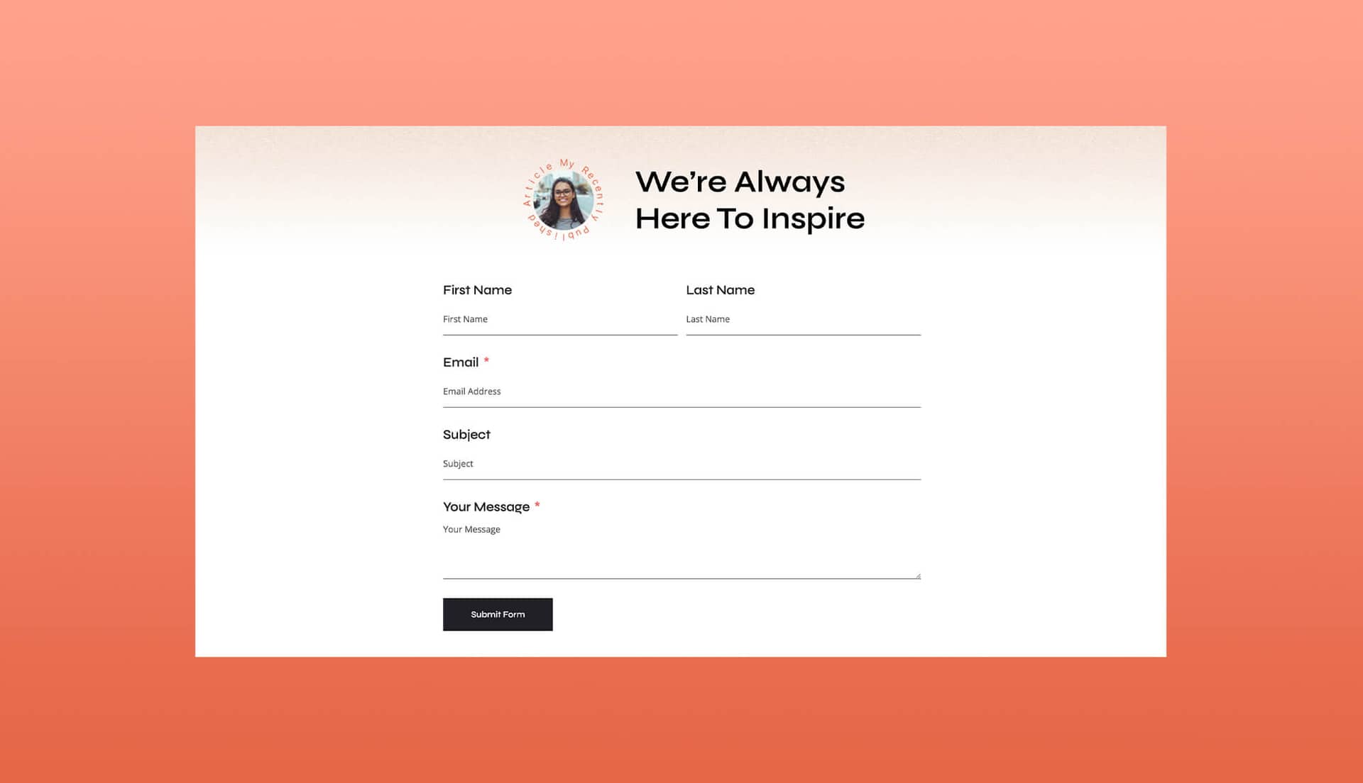 SheNetwork Contact Section For Gutenberg By Templately