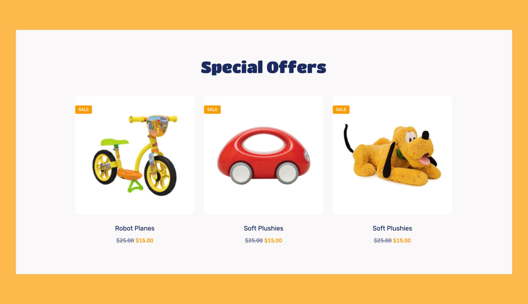 Fun Zone Offer Product Section For Gutenberg Banner
