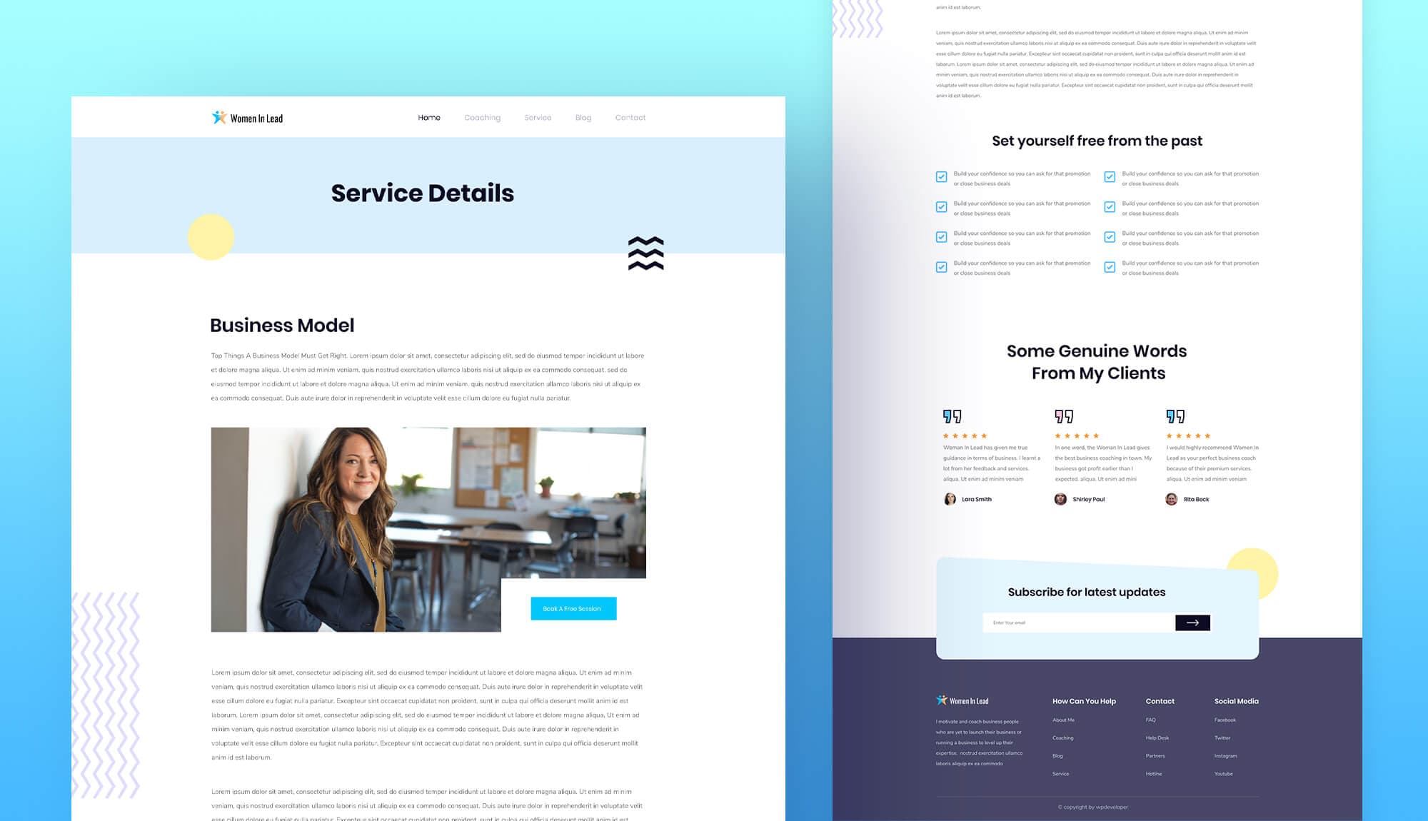 Women In Lead Service Details Page Banner