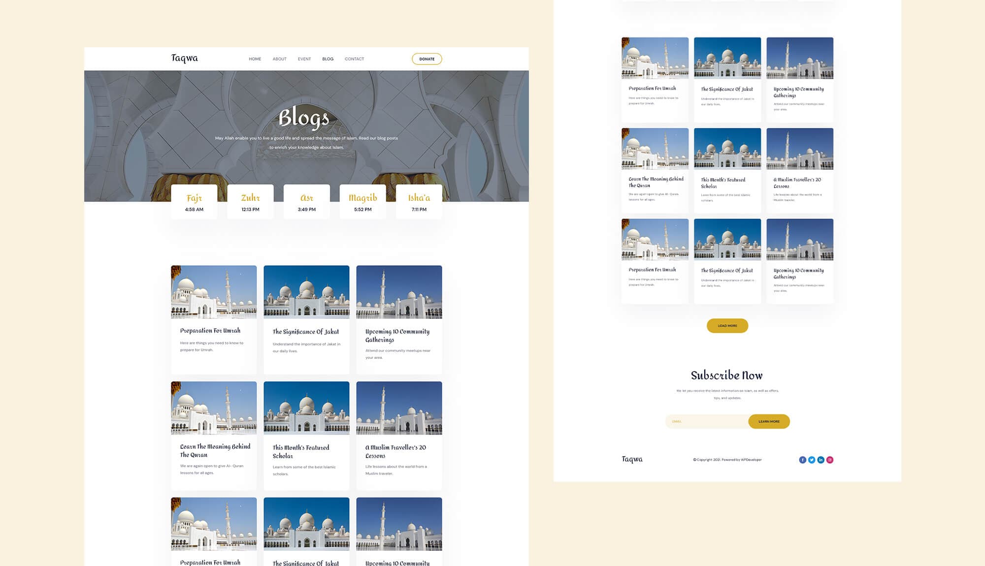 Taqwa Blog Page Banner