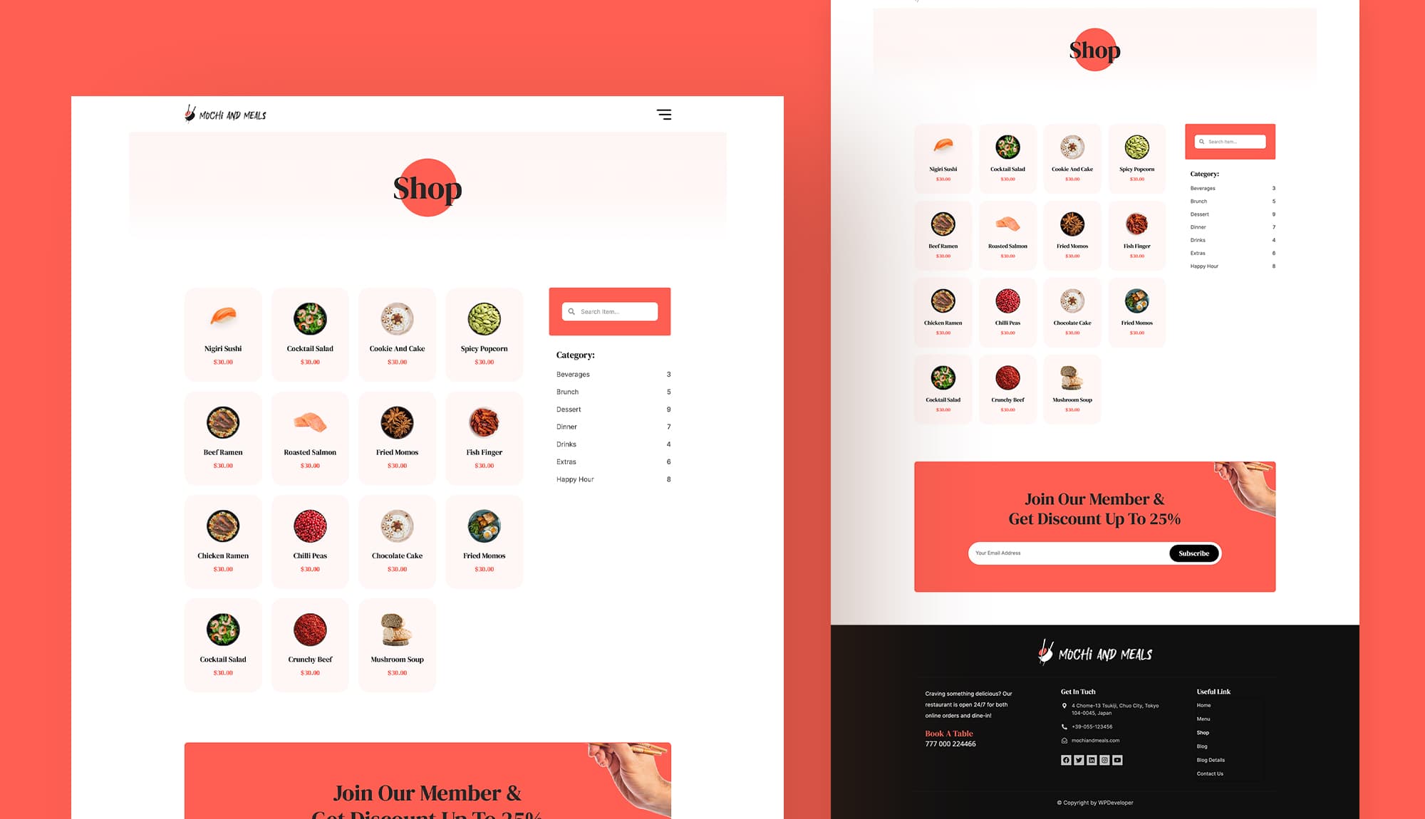 Mochi And Meals Shop Page Banner