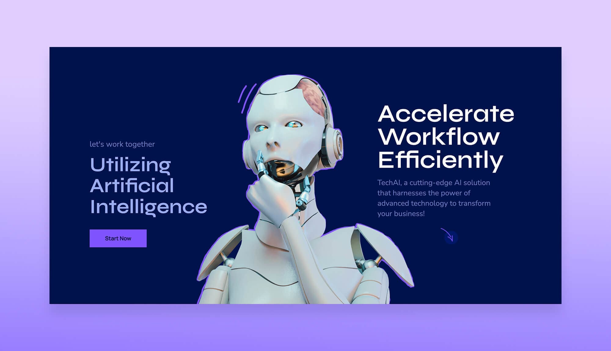 TechAI Hero Section Banner