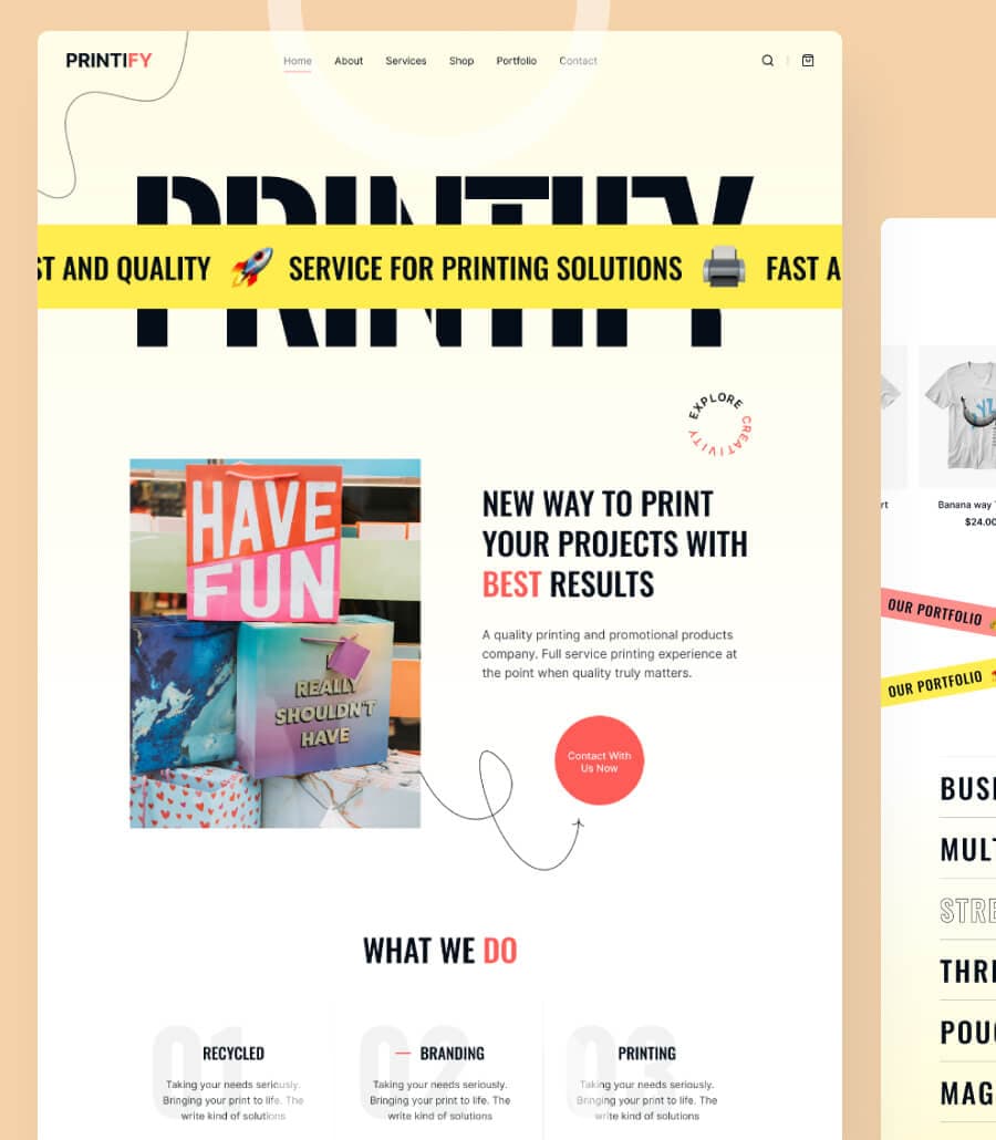 Printify Home Page thumbnail