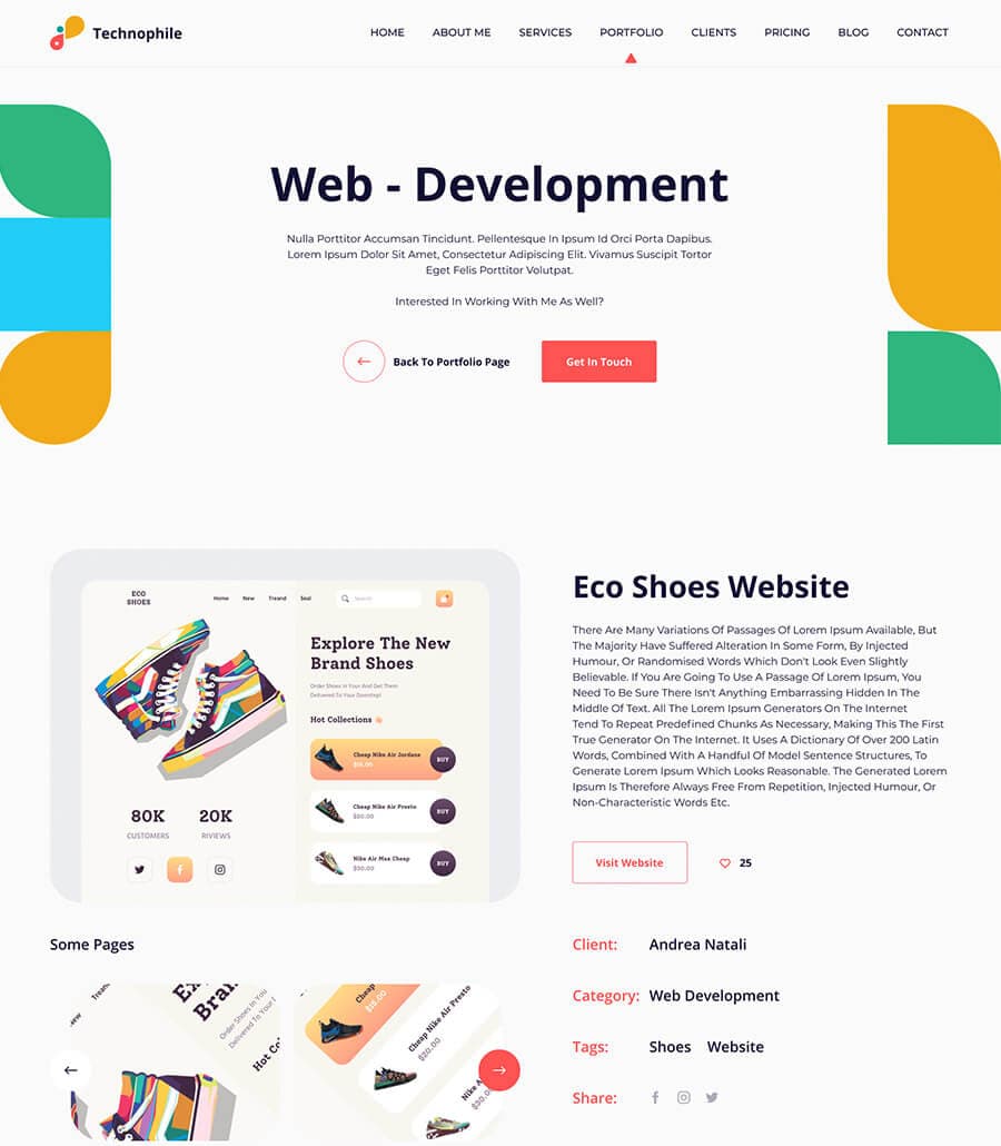 Technophile Portfolio Details Page thumbnail