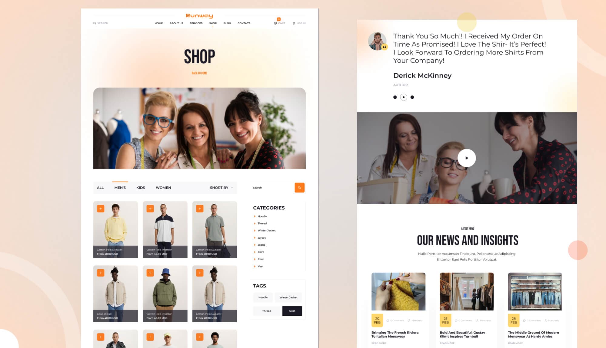 Runway Shop Page Banner