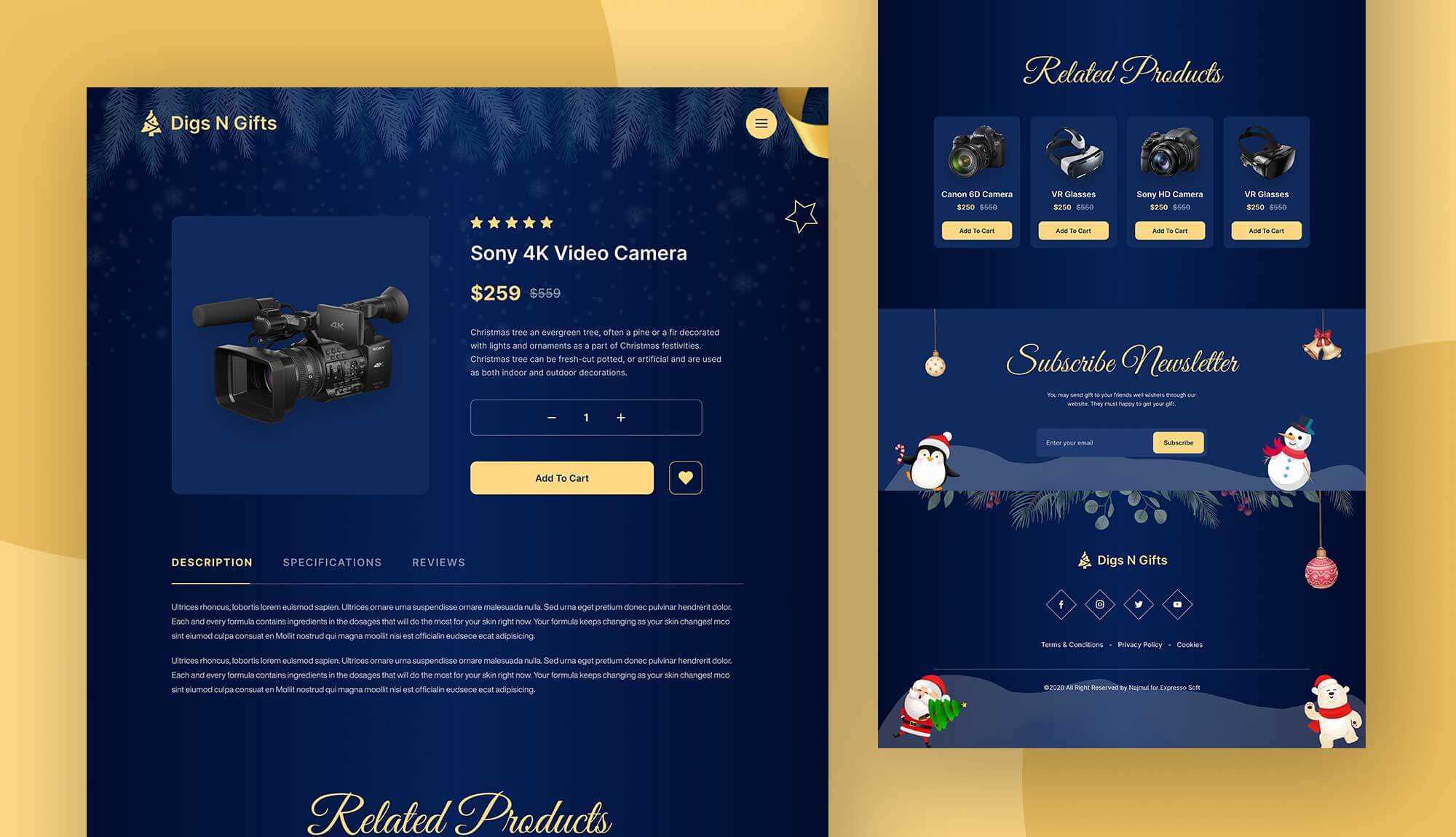 Digs N Gifts Product Details Page Banner