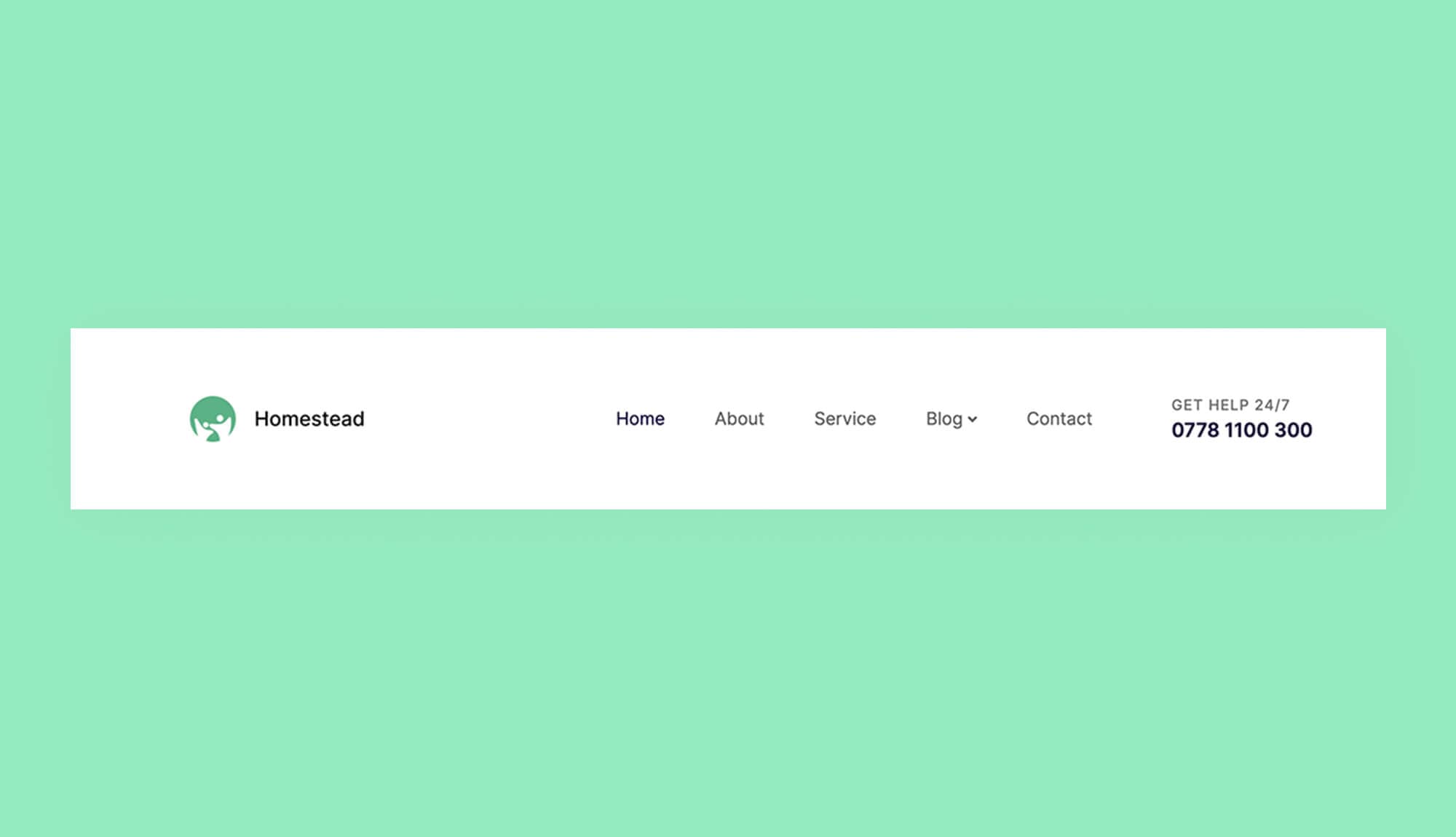 Homestead Header Section For Gutenberg Banner