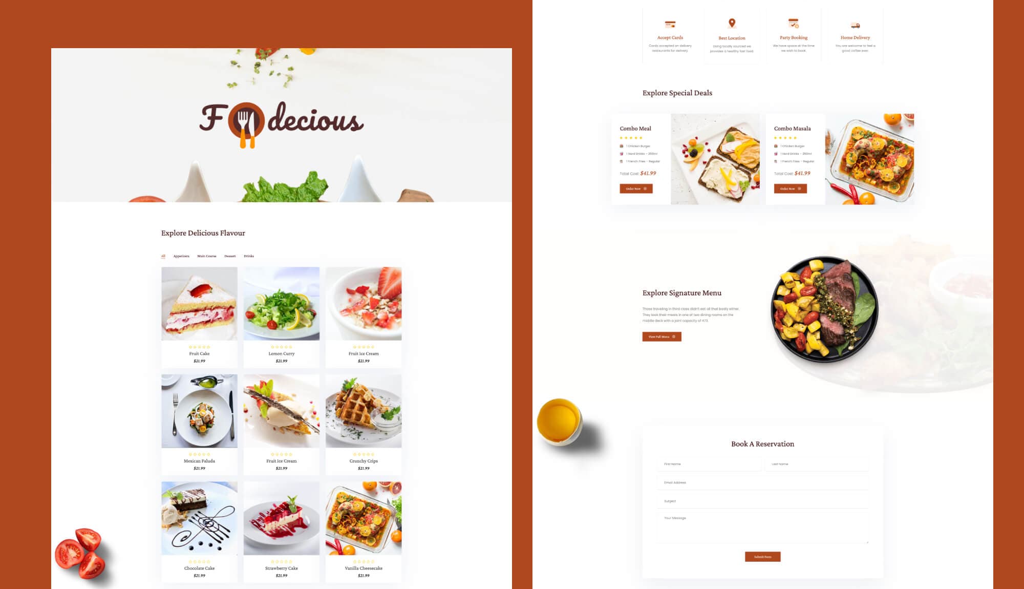 Foodiecious Home Page For Gutenberg Banner