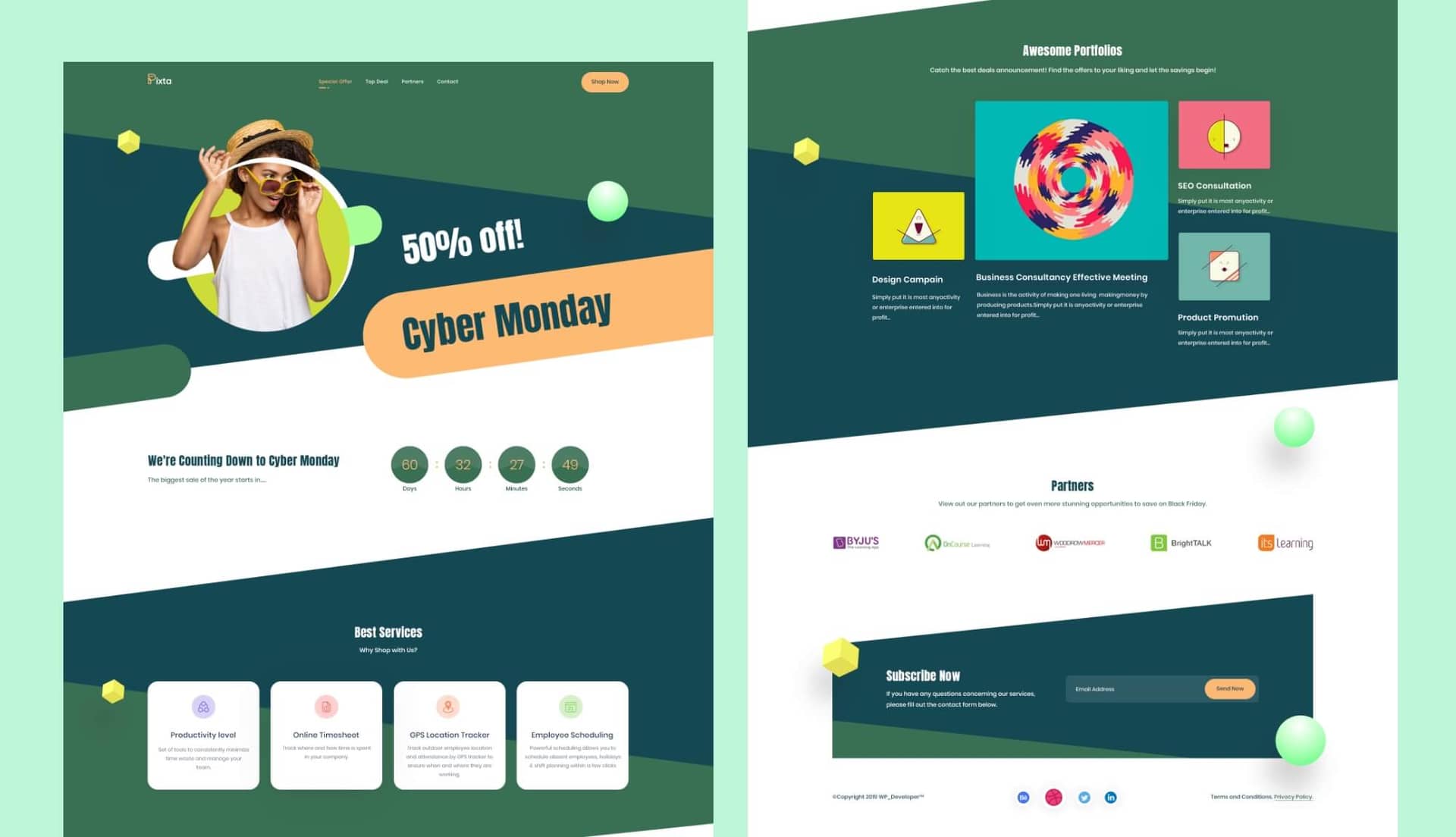 CyberCred Homepage By Templately