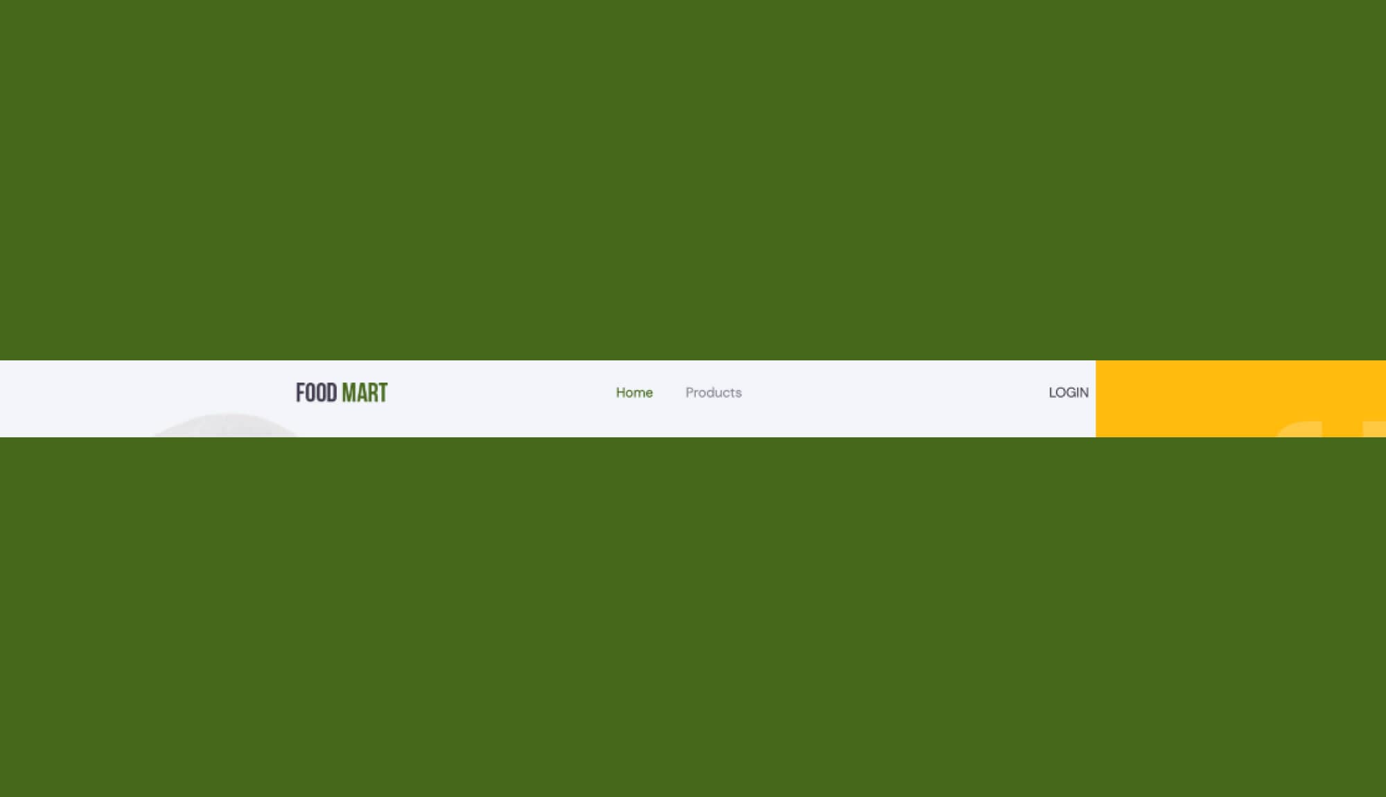 Food Mart Header Section For Gutenberg Banner