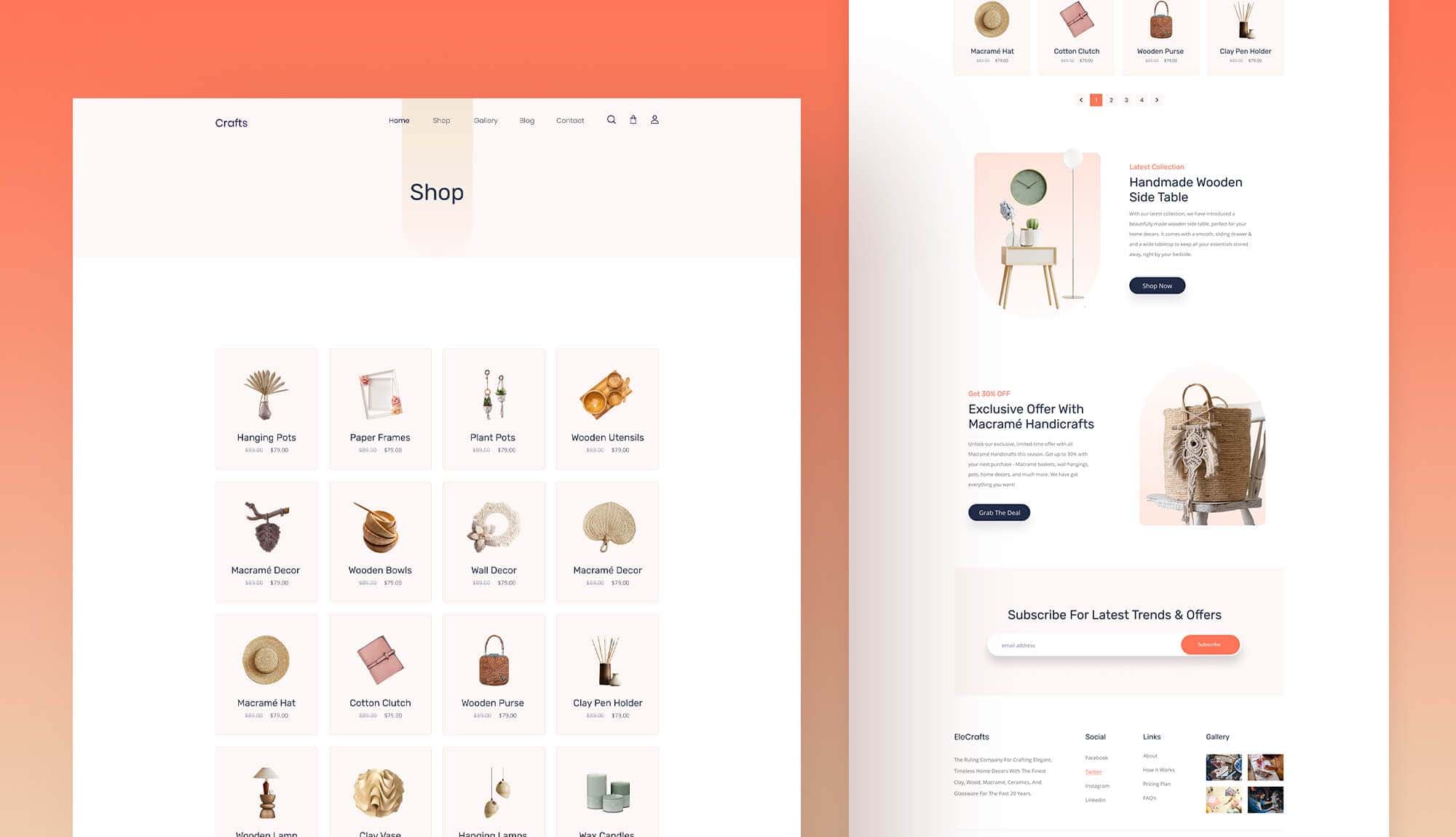 EleCrafts Shop Page Banner