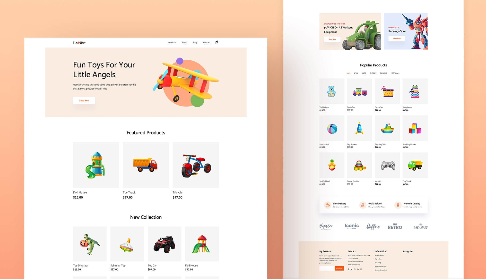 EleMart Home Toys For Gutenberg Banner