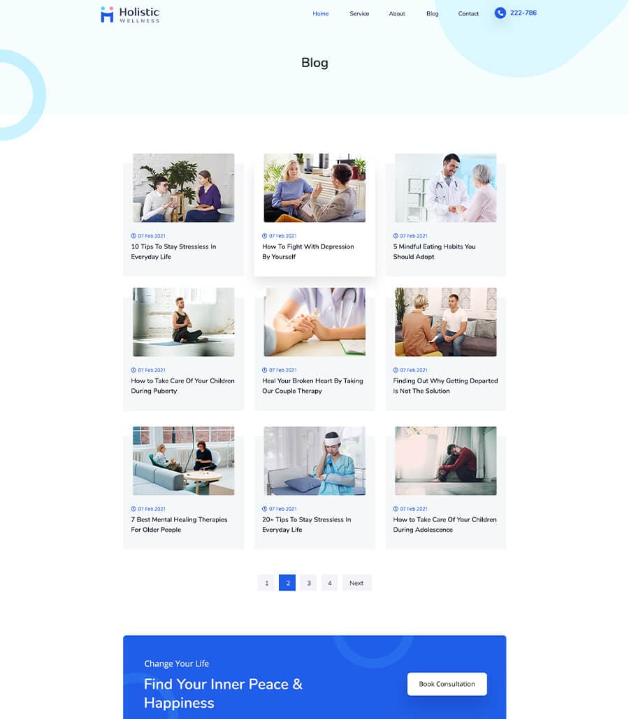 Holistic Wellness Blog Page thumbnail