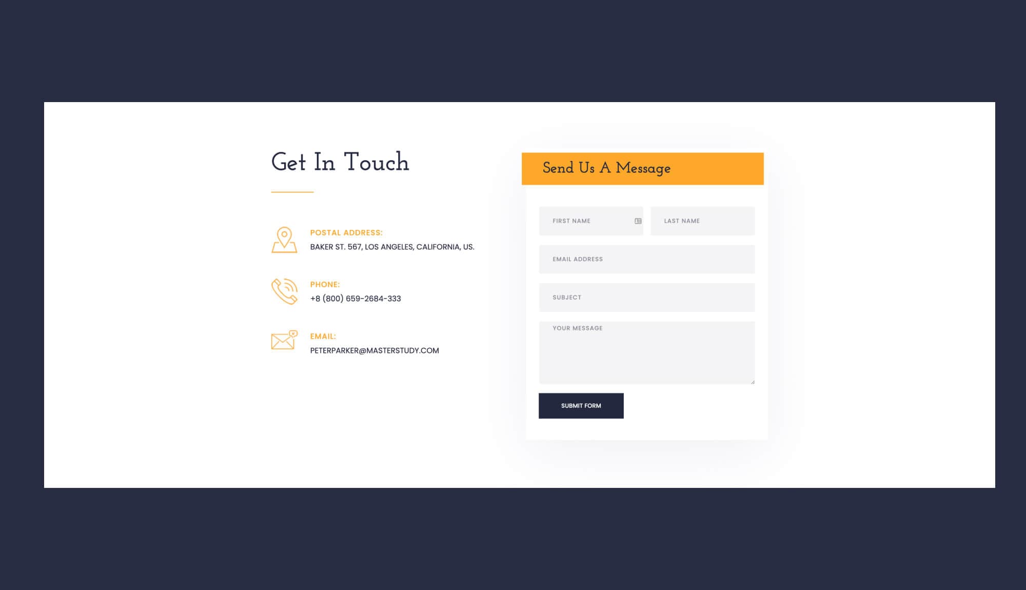EduBee Contact Section For Gutenberg Banner