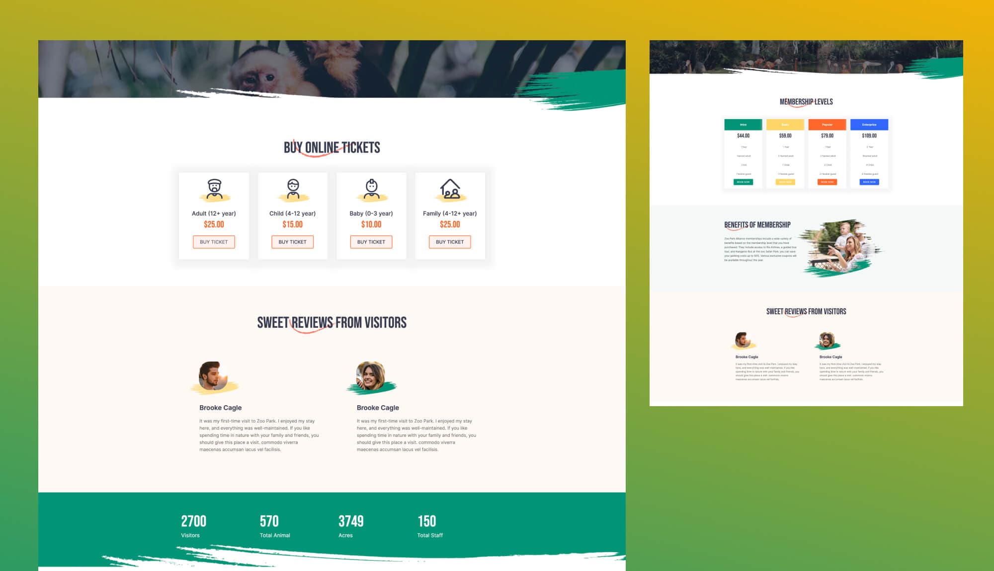 Zoo Park Tickets Page For Gutenberg Banner