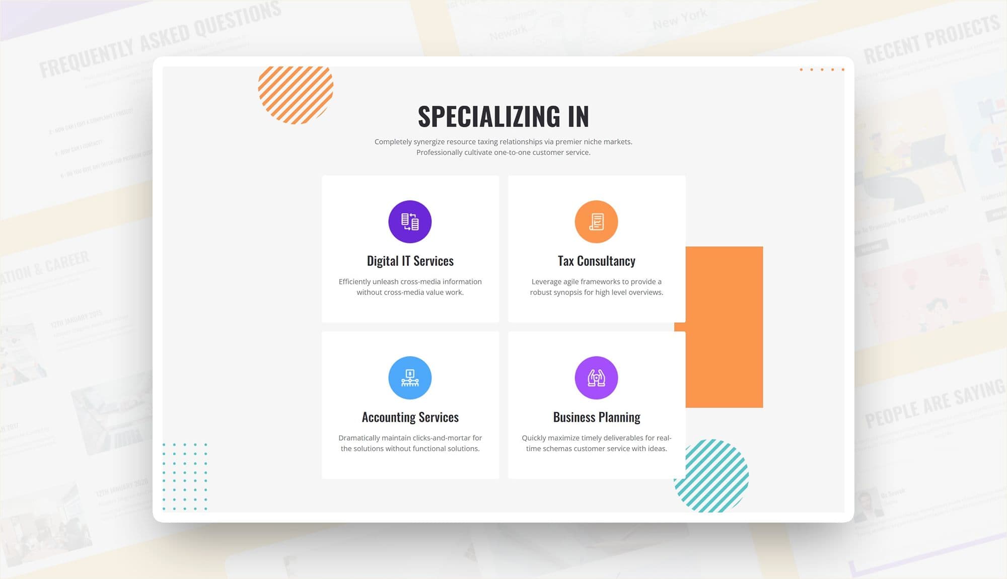 Smith Consulting Service Section For Gutenberg Banner