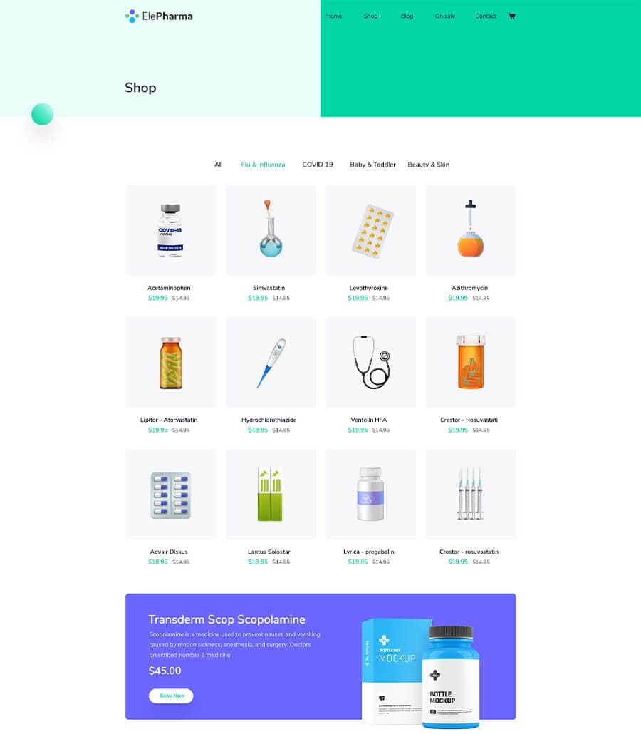 ElePharma Shop Page thumbnail