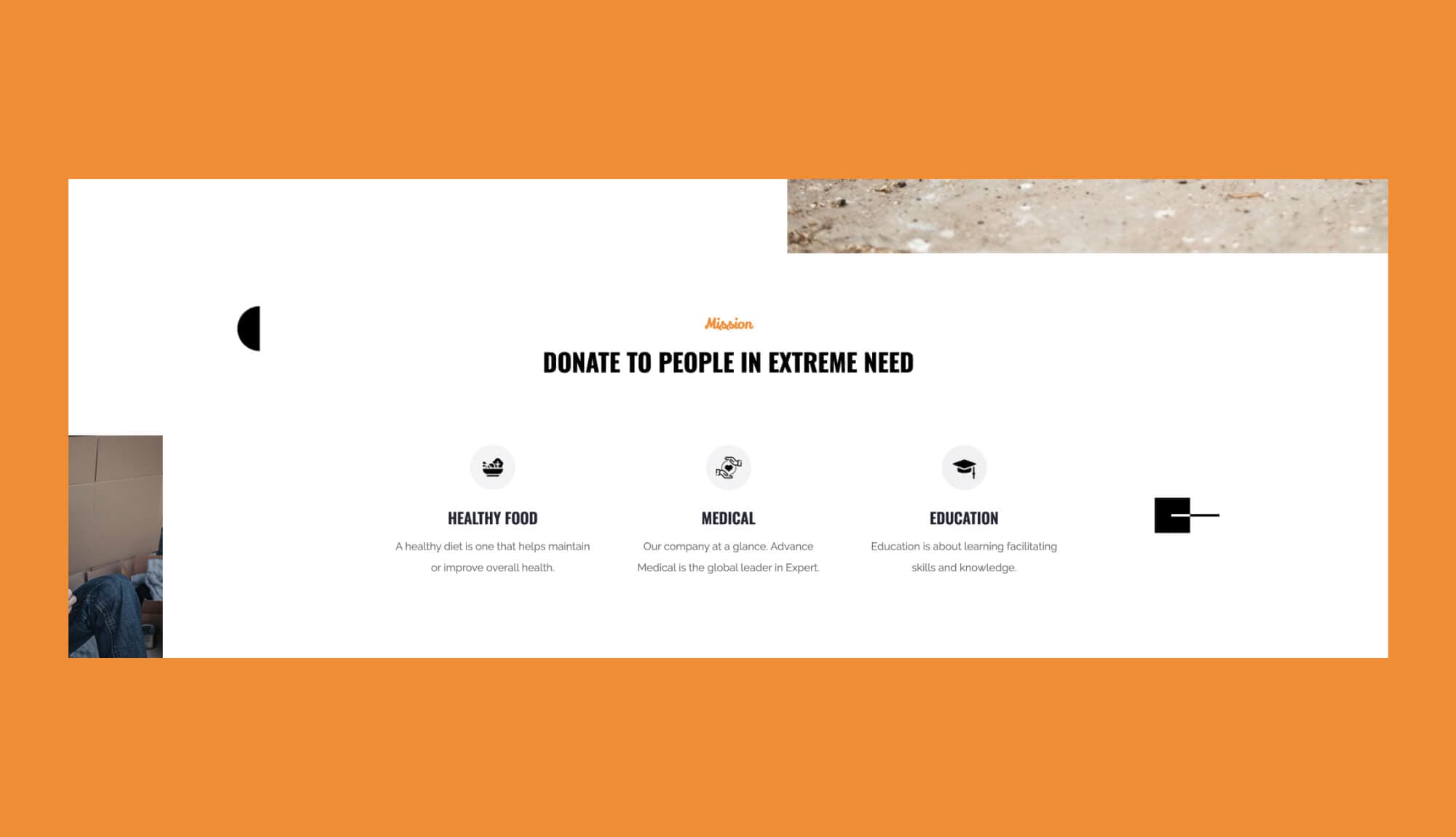 Hope Mission Section For Gutenberg Banner