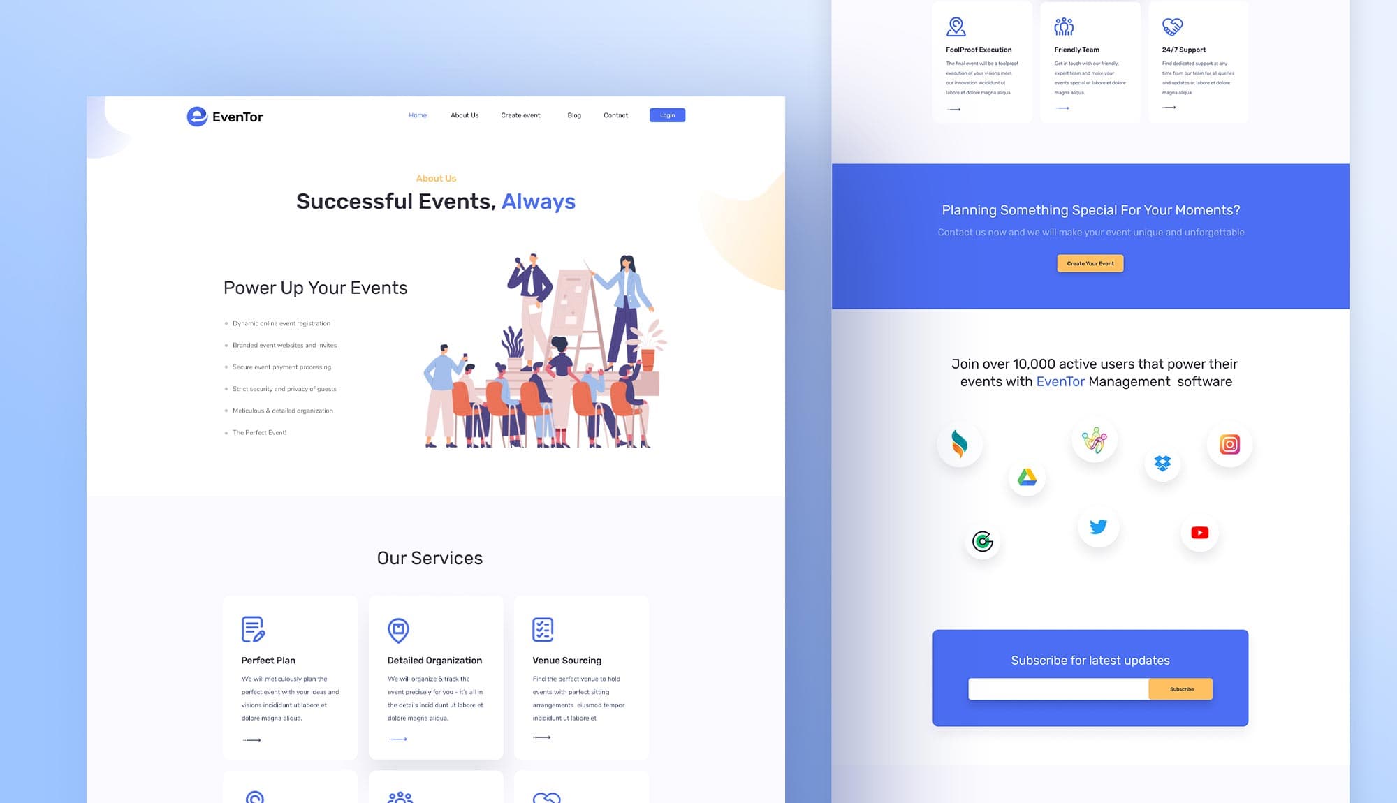 EvenTor About Page Banner