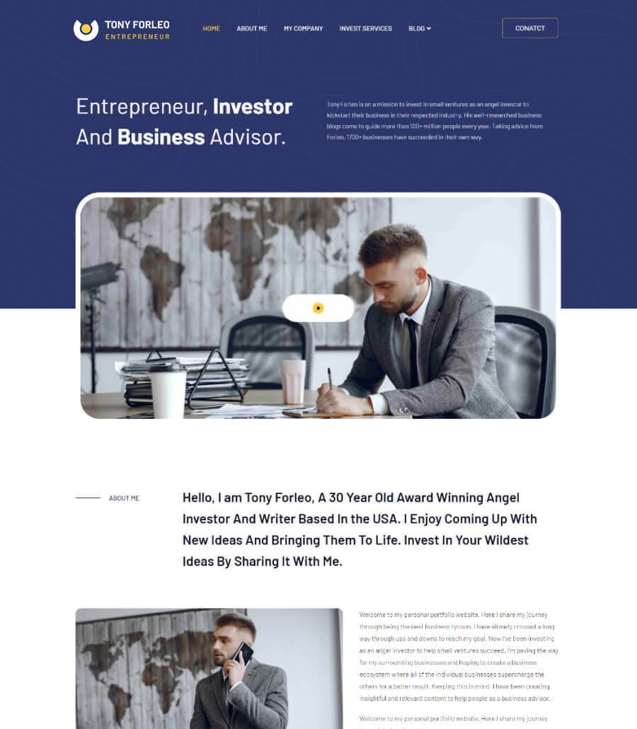 Tony Forleo Home Page thumbnail