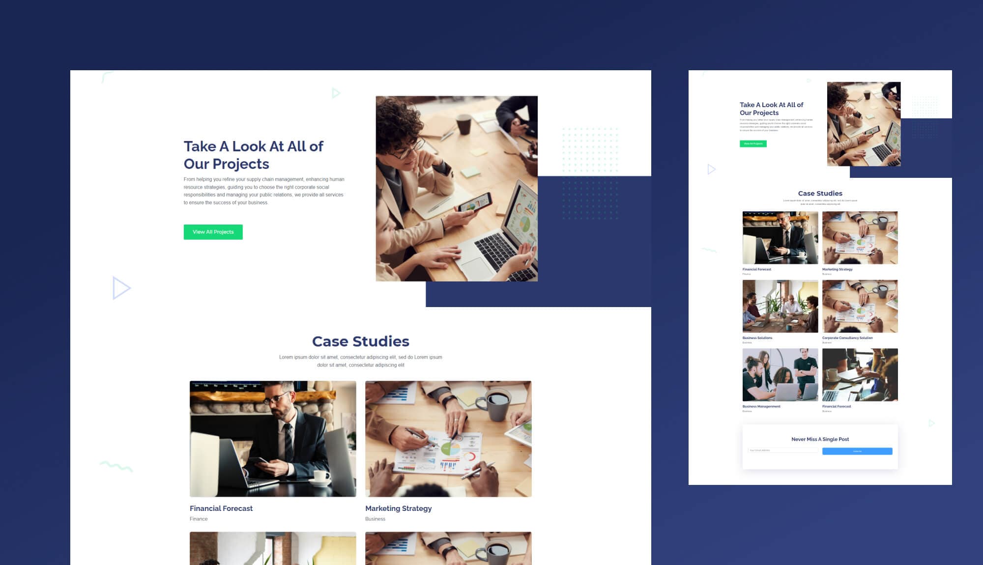 BusinessCube Portfolio Page For Gutenberg By Templately