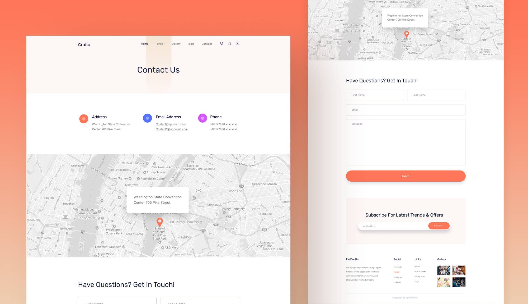 EleCrafts Contact Page Banner