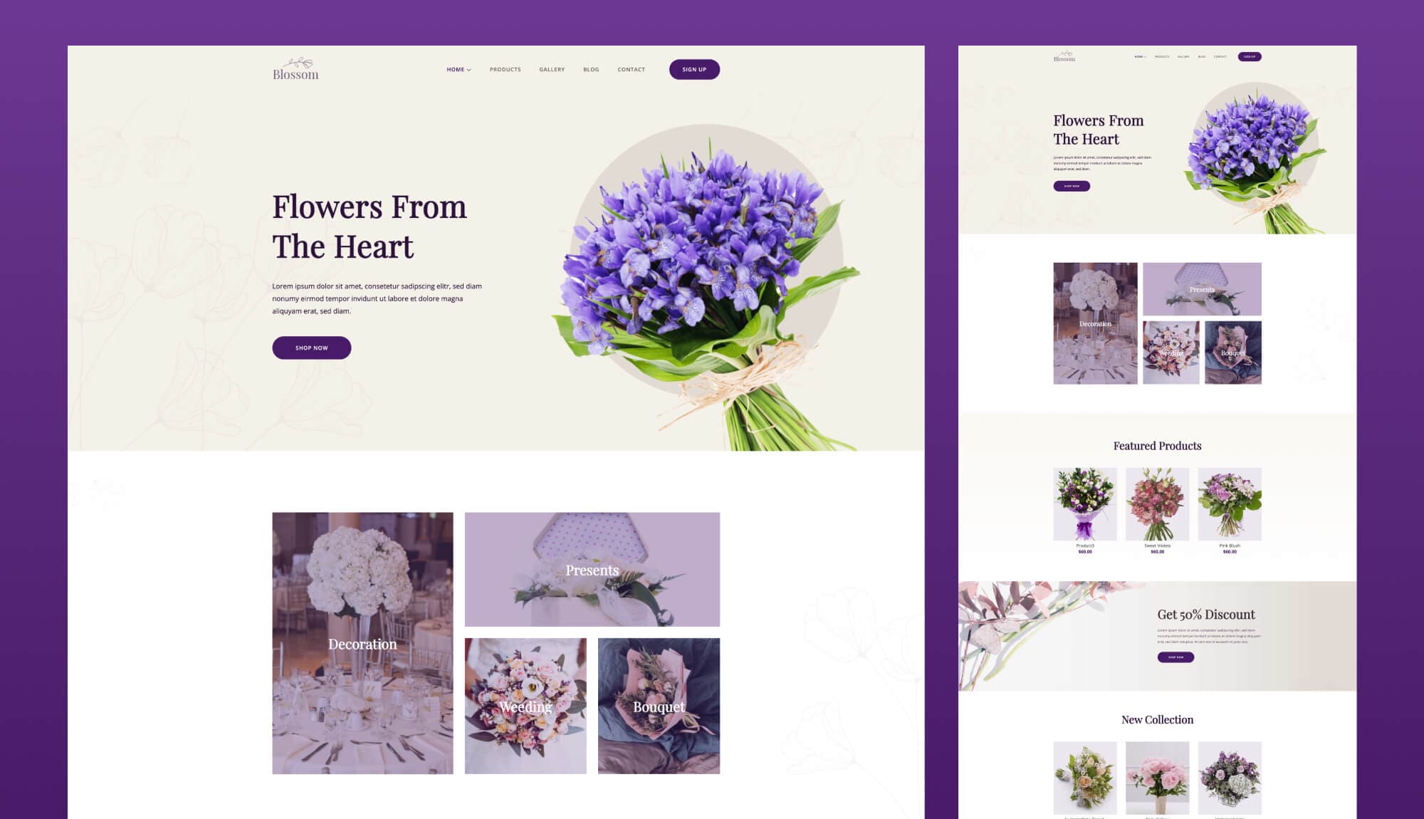 Blossom Home Page For Gutenberg By Templately