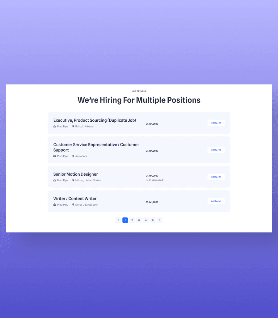 NeurAIGency Job section By Templately