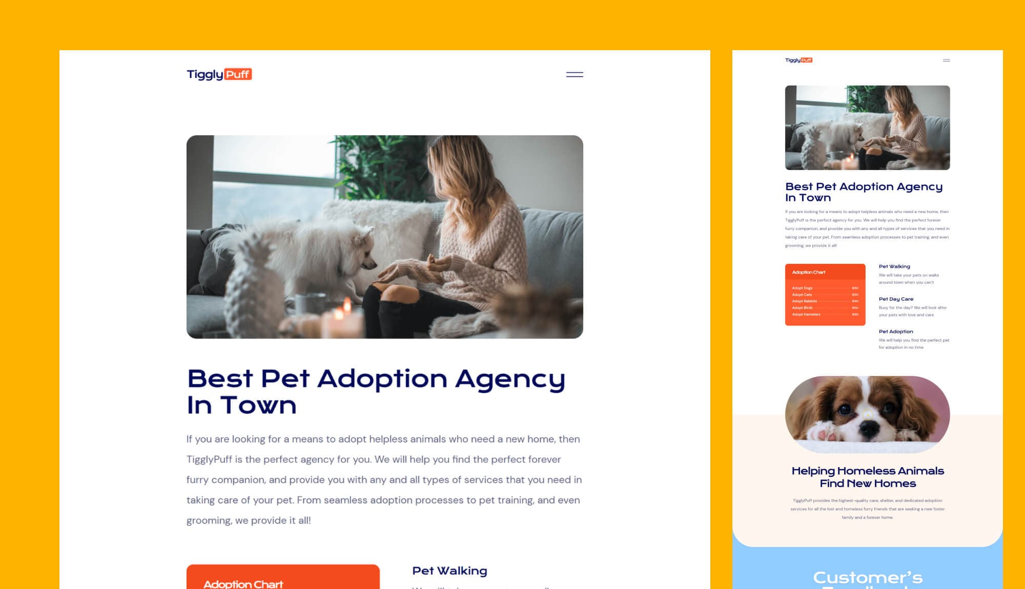 TigglyPuff About Page By Templately