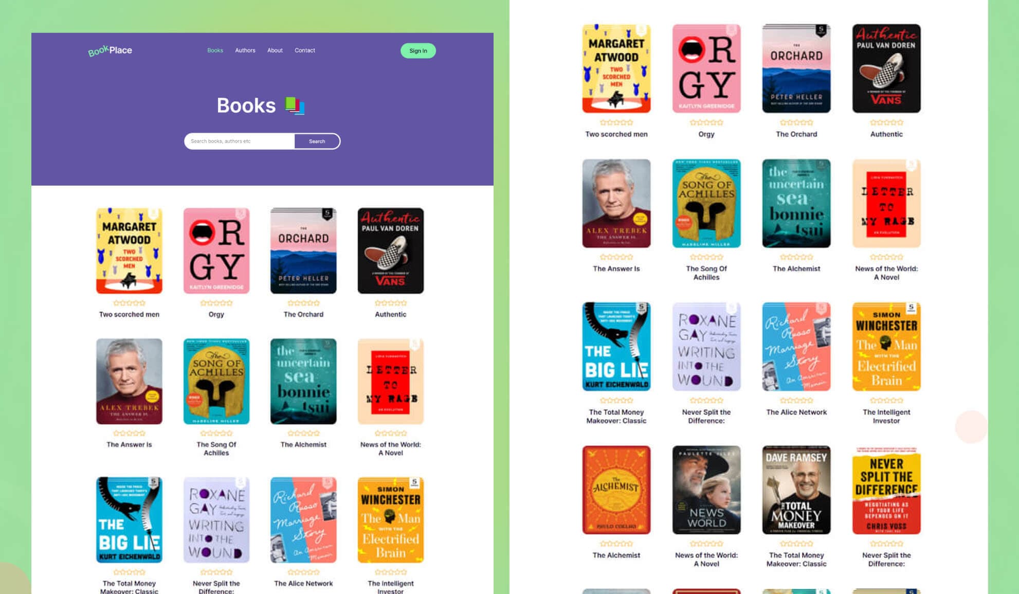 BookPlace Books Page Banner