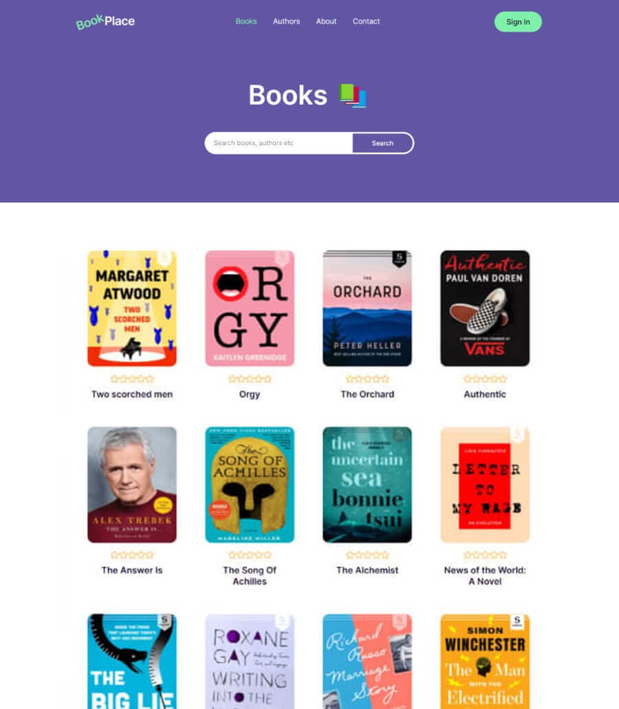 BookPlace Books Page thumbnail