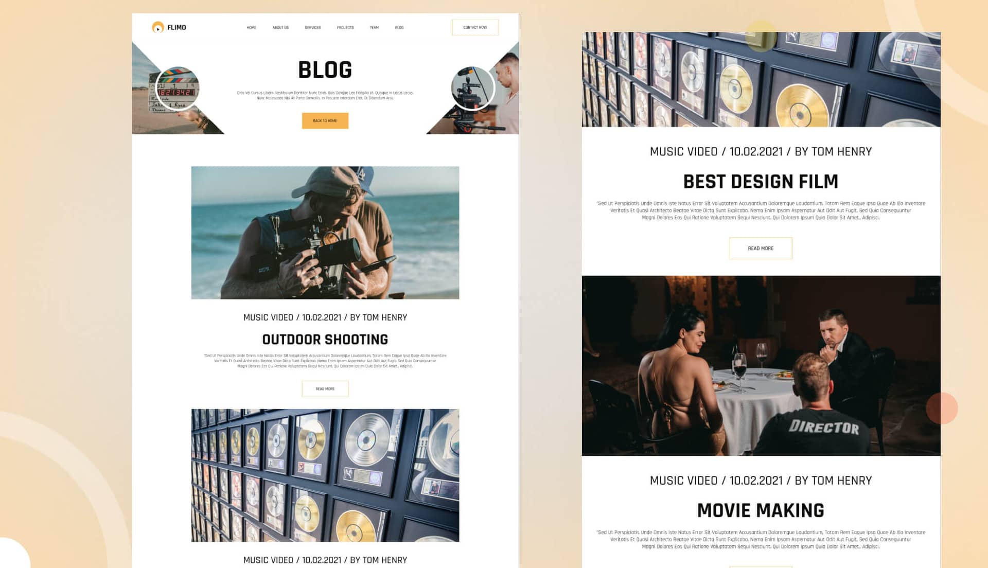 Flimo Blog Page By Templately