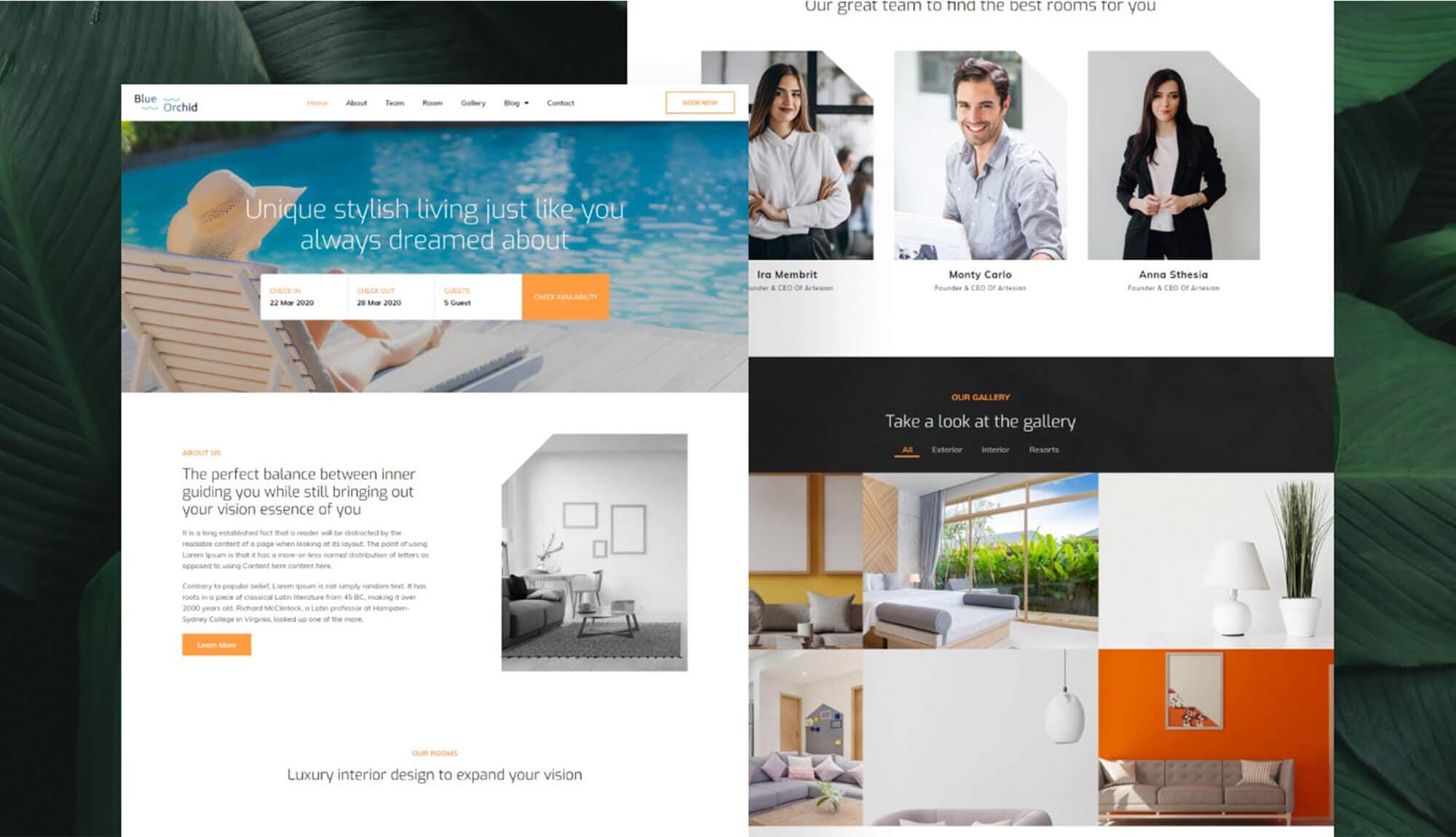 Blue Orchid Home Page Banner