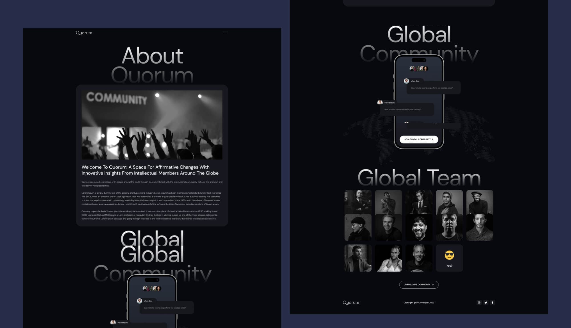 Quorum About Page Banner