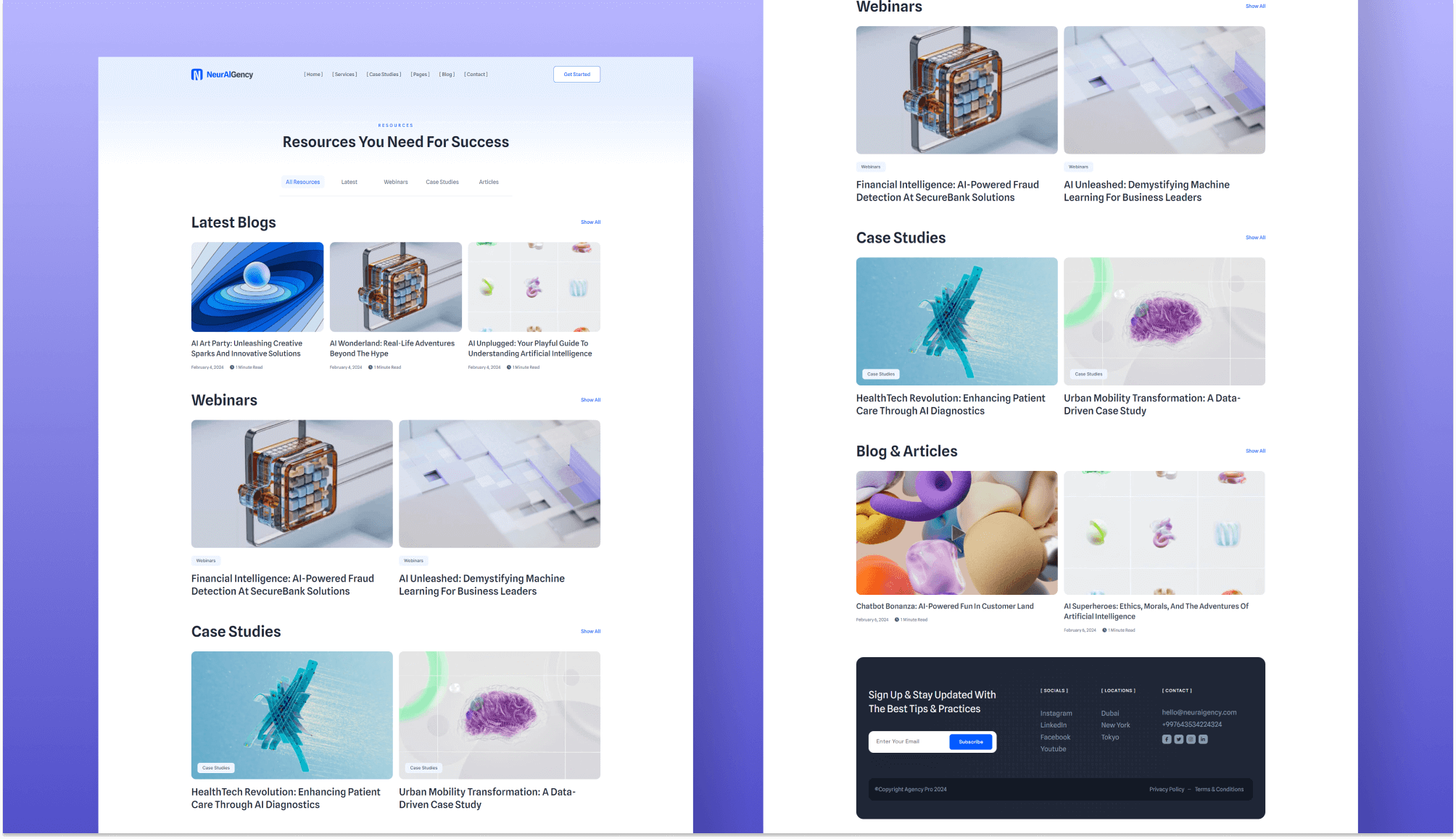 NeurAIGency Resource Page By Templately