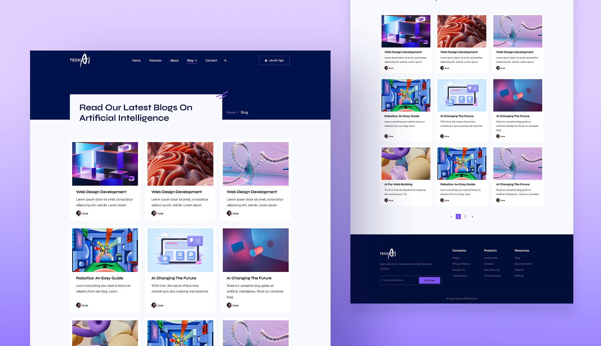 TechAI Blog Page For Gutenberg Banner