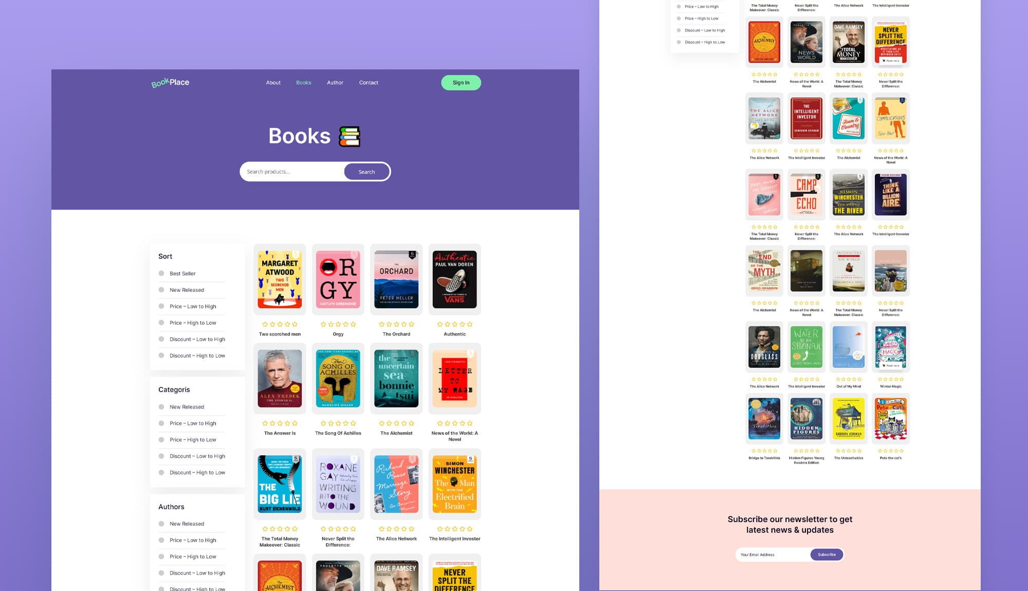 BookPlace Book Page For Gutenberg Banner
