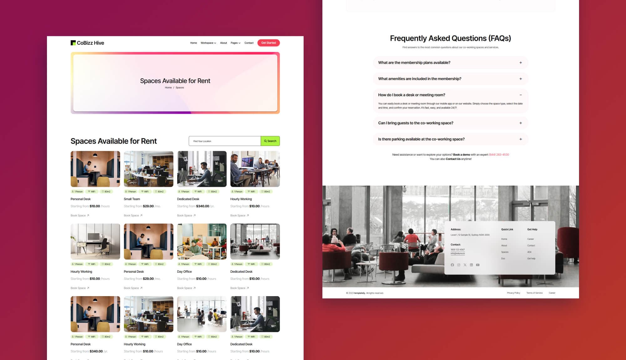 Cobizzhive Space Page Gutenberg Banner