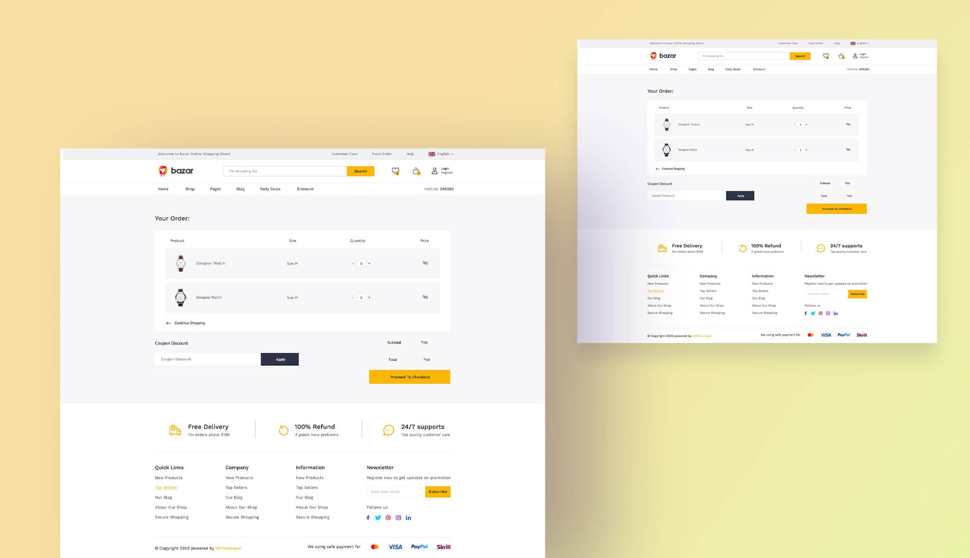 Bazar Cart Page Banner