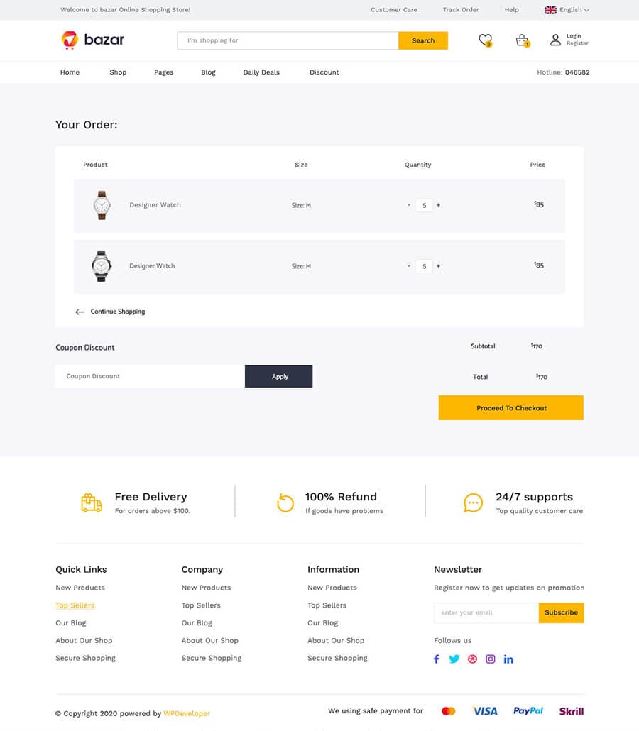 Bazar Cart Page thumbnail