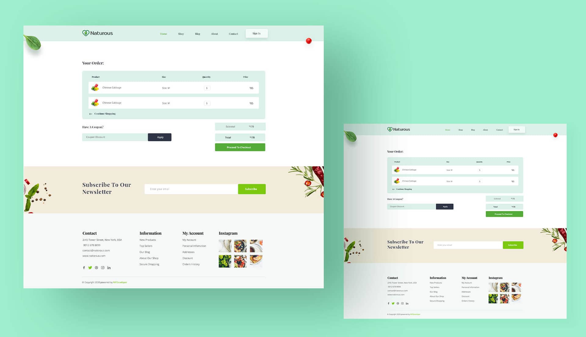 Naturous Cart Page By Templately