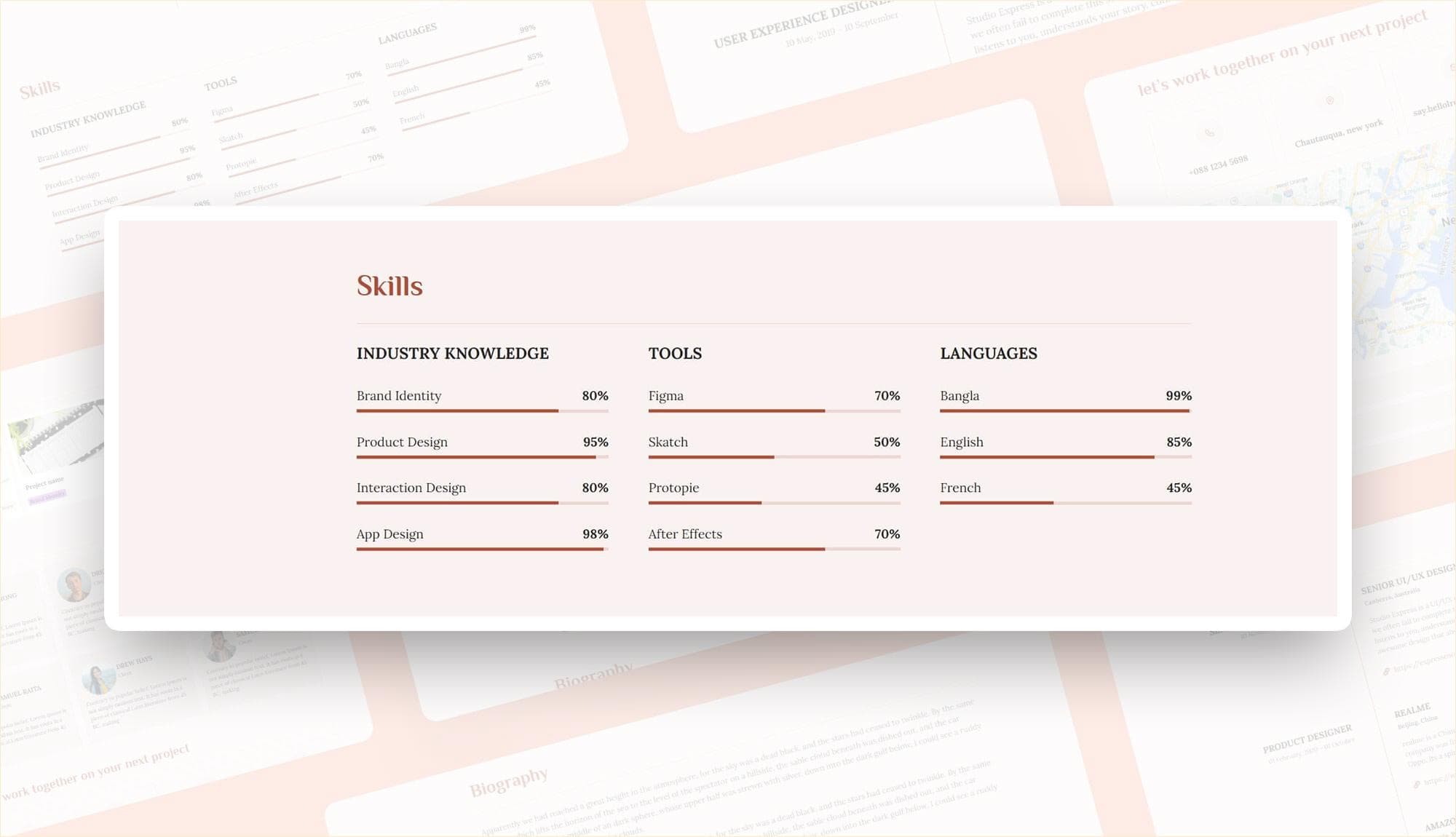 CV Yoda Skills Section For Gutenberg Banner