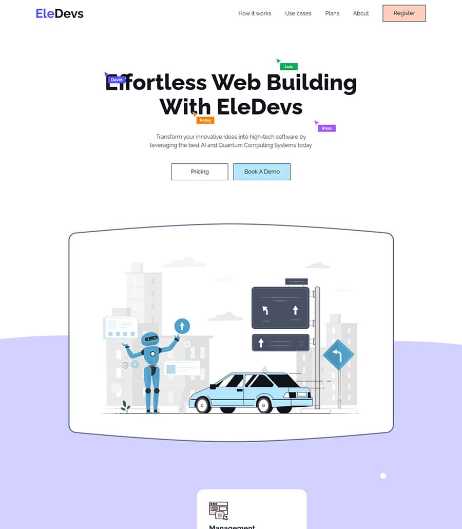 EleDevs Landing Page thumbnail