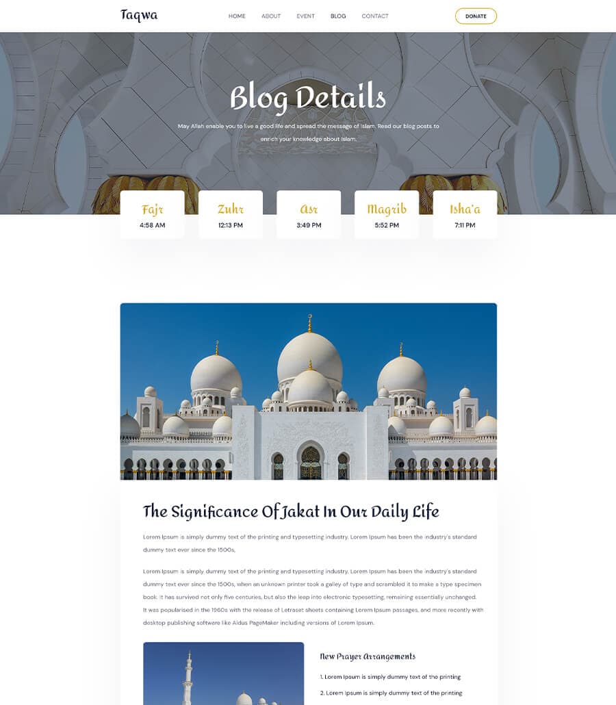 Taqwa Single Post Page thumbnail