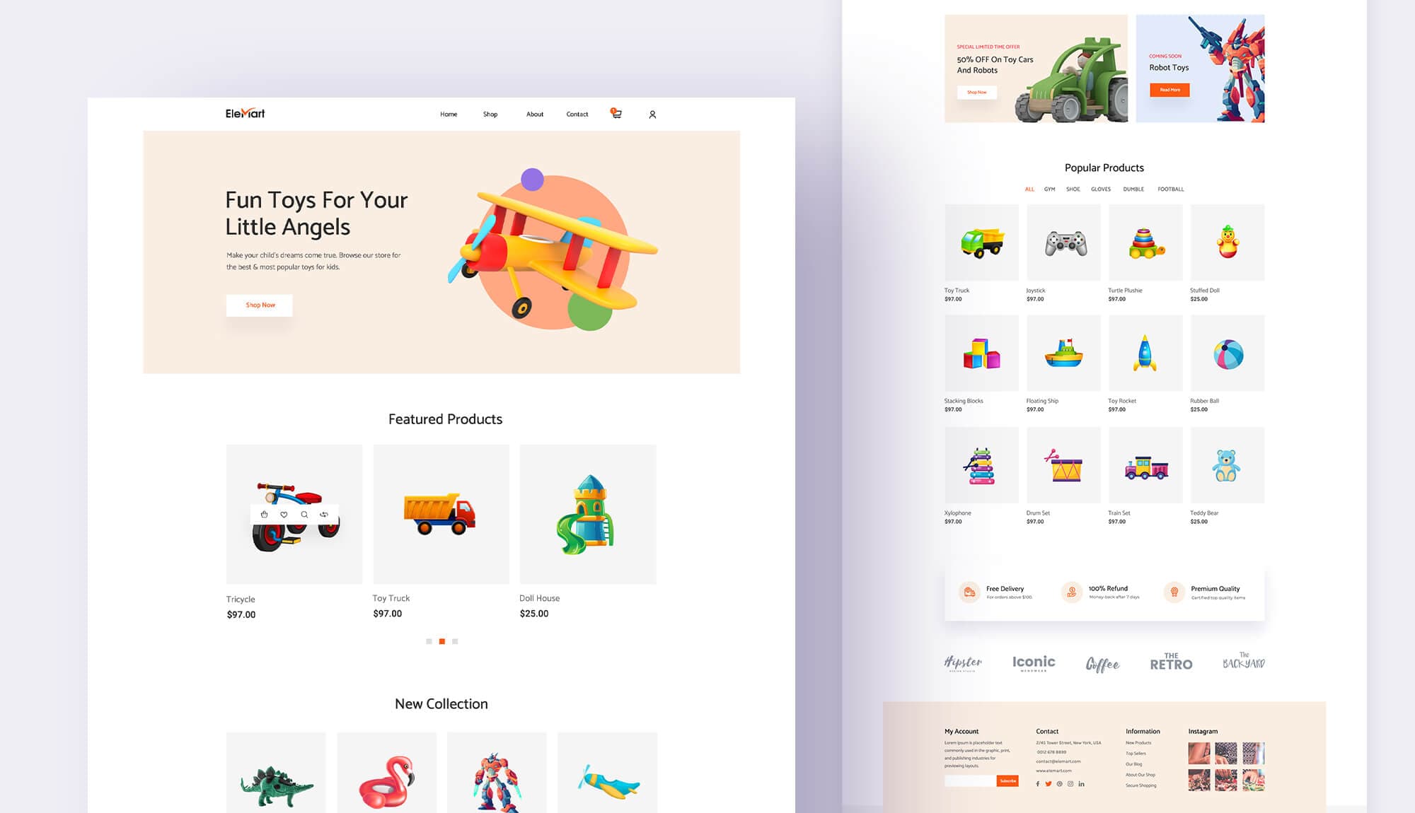 EleMart Home Toys Banner