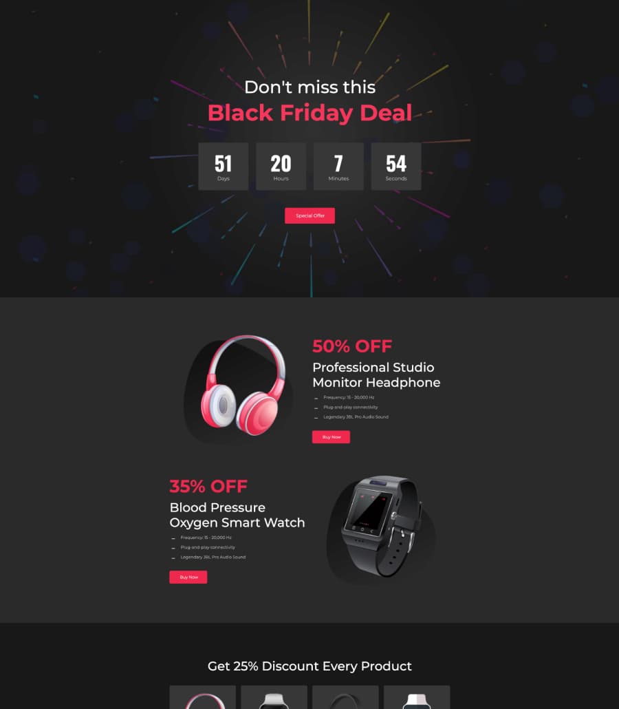 Monoculus - Black Friday Landing Page For Gutenberg thumbnail