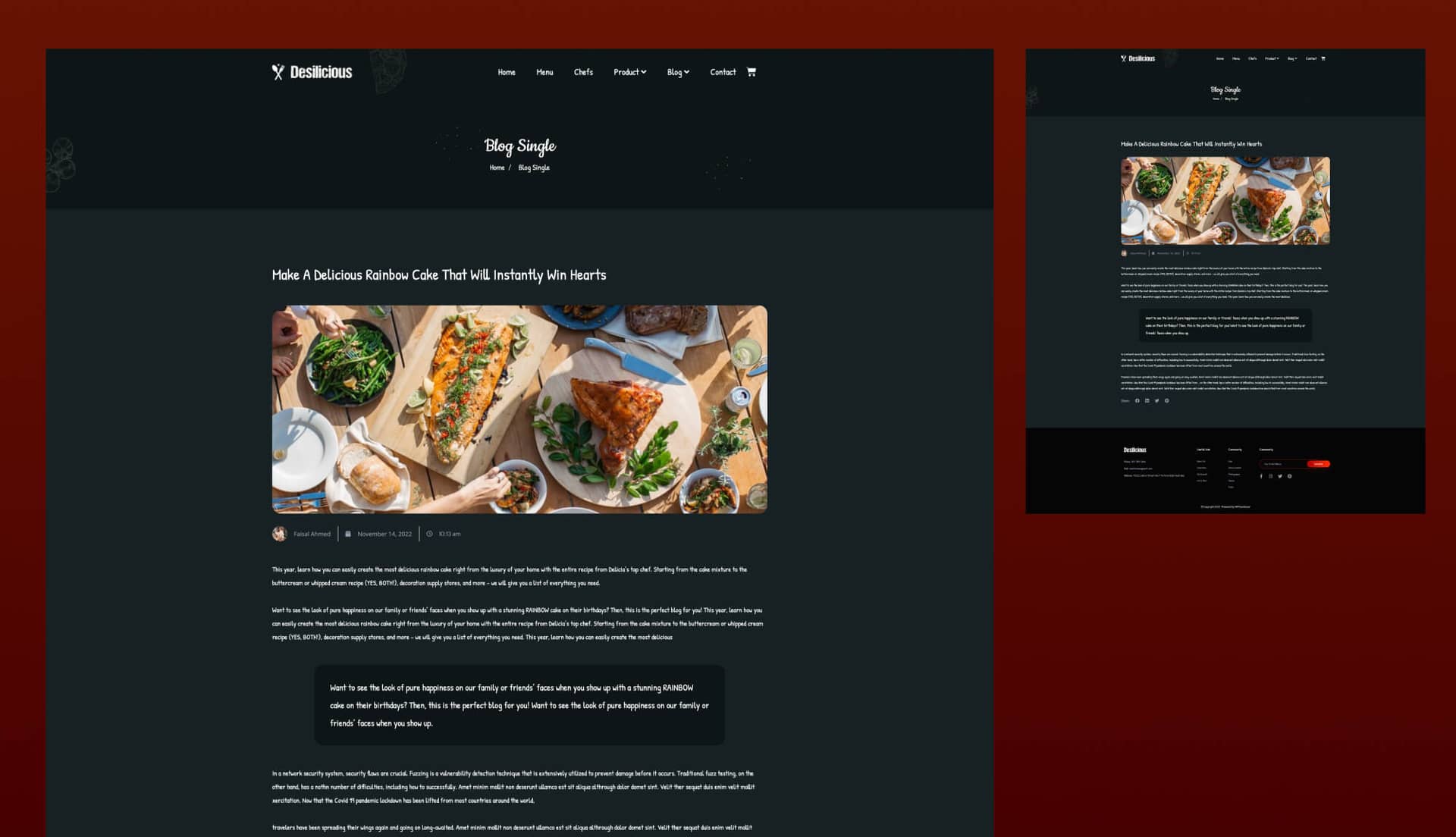 Desilicious Blog Details Page By Templately