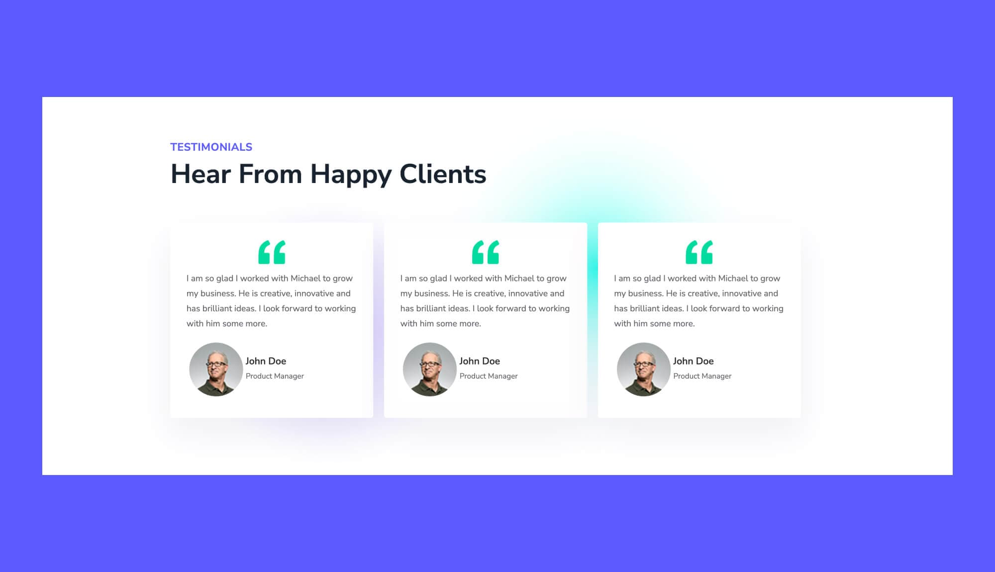 MarketerPro Testimonial Section For Gutenberg Banner